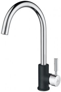 Смеситель для кухни Paulmark Holstein Ho212063-BLCR чёрный/хром